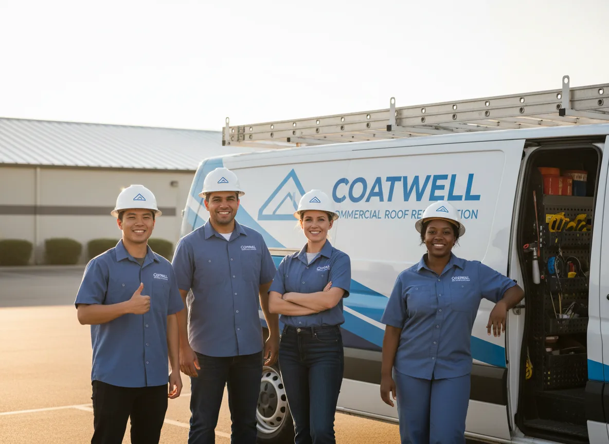 Commercial roof coating company in Lowden, IA