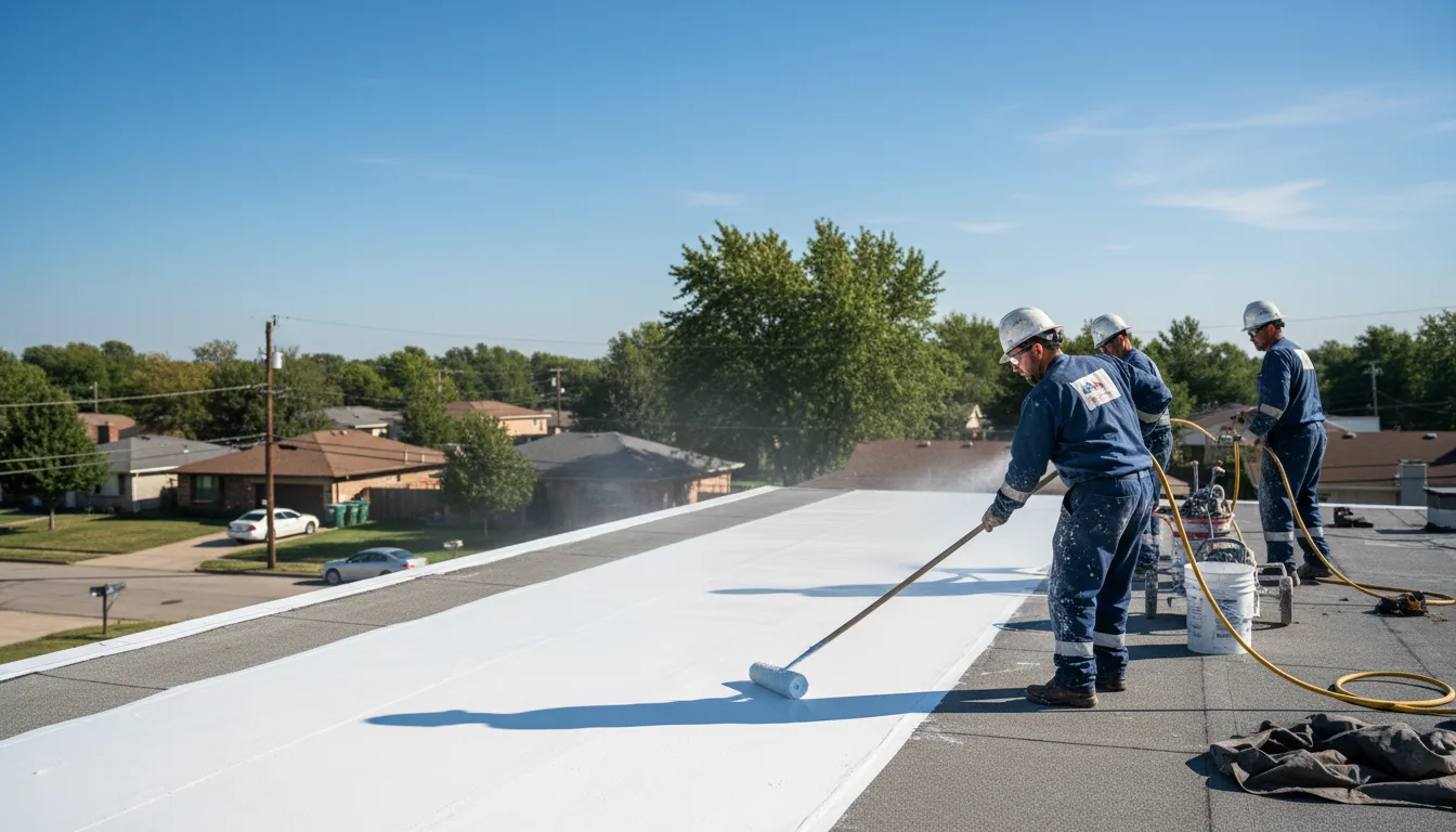 Commercial roof coating in Lowden, IA near me